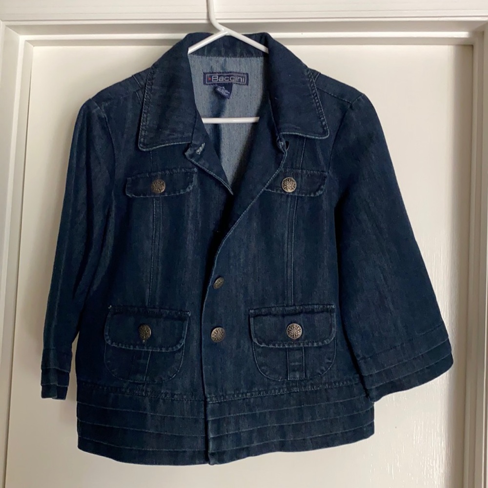 Baccinia Denim Jean jacket Women Sz XL. Excellent condition.